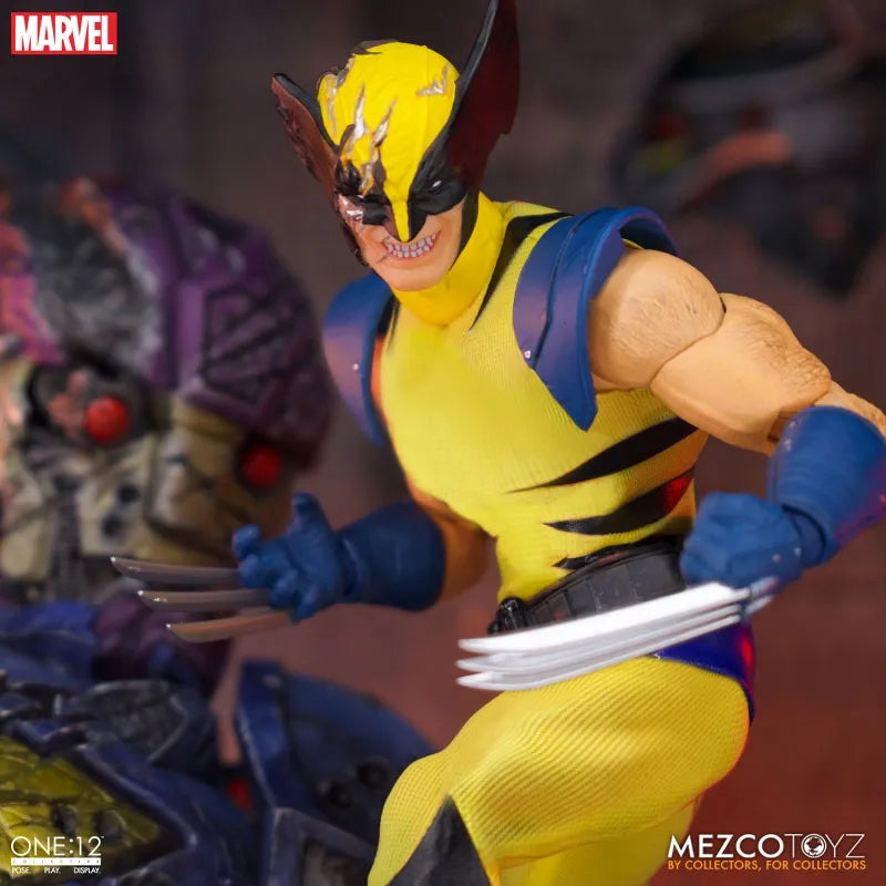 ONE:12 Collective Wolverine with Sentinel 1/12 Figure DX Steel Box Editionㅤ – Mezco – ActionFigureBrasil