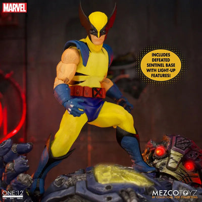 ONE:12 Collective Wolverine with Sentinel 1/12 Figure DX Steel Box Editionㅤ – Mezco – ActionFigureBrasil — detalhe do produto
