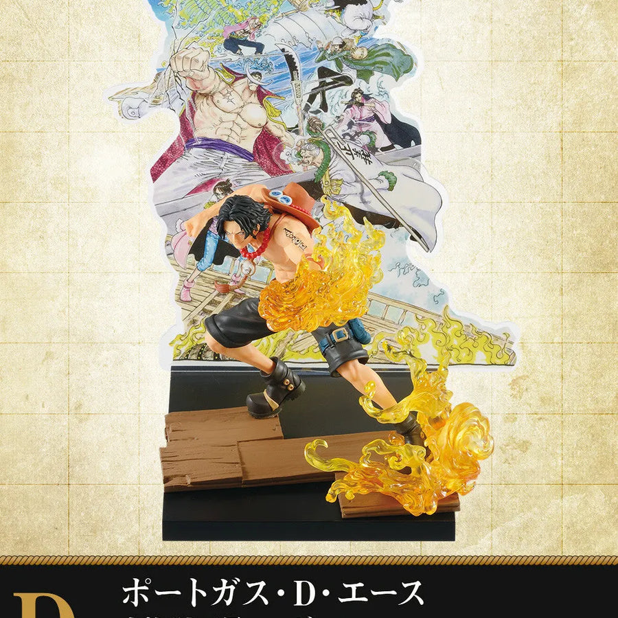 One Piece - Aokiji - Edward Newgate - Izou - Marco - Portgas D. Ace - Rob Lucci - Smoker - Tashigi - Ichiban Kuji One Piece WT100 Memorial Eiichiro Oda Draws 100 Great Pirates - D Prize (Bandai Spirits)ㅤ – Bandai Spirits – ActionFigureBrasil