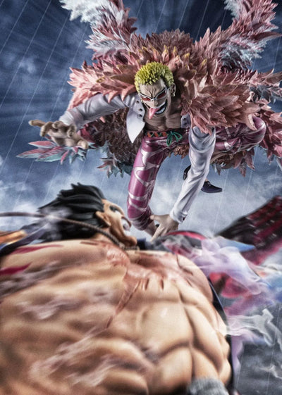 One Piece - Donquixote Doflamingo - Portrait Of Pirates "SA-MAXIMUM" - Heavenly Demon (MegaHouse) [Shop Exclusive]ㅤ – MegaHouse – ActionFigureBrasil — ambientada