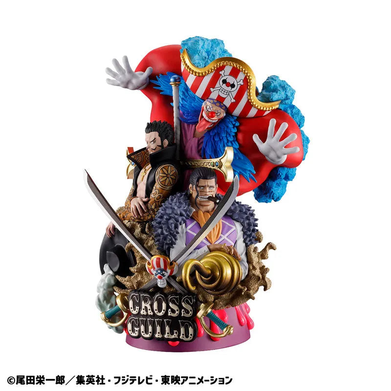 One Piece - Douke no Buggy - Dracule Mihawk - Sir Crocodile - Puchirama DX - Puchirama DX Logbox Re:Birth 03 Cross Guild - Puchirama Series (MegaHouse) [Shop Exclusive]ㅤ – MegaHouse – ActionFigureBrasil