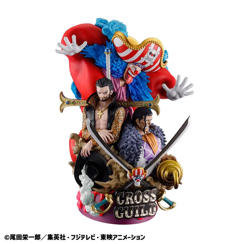One Piece - Douke no Buggy - Dracule Mihawk - Sir Crocodile - Puchirama DX - Puchirama DX Logbox Re:Birth 03 Cross Guild - Puchirama Series (MegaHouse) [Shop Exclusive]ㅤ – MegaHouse – ActionFigureBrasil
