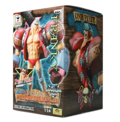 One Piece - Franky - The Grandline Men - vol 13ㅤ – Banpresto – ActionFigureBrasil — com base expositora