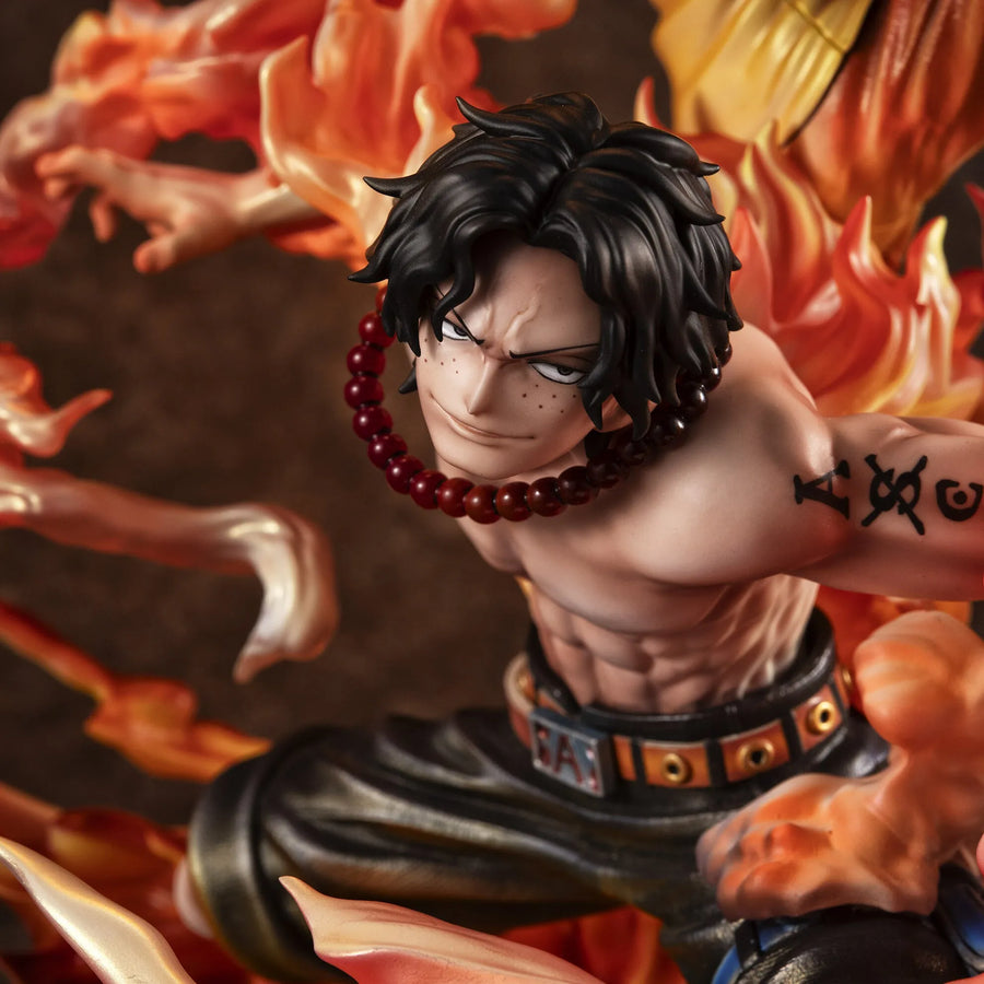 One Piece - Monkey D. Luffy - Portgas D. Ace - Portrait Of Pirates Maximum - Kyoudai no Kizuna, 20th LIMITED Ver. (MegaHouse) [Shop Exclusive]ㅤ – MegaHouse – ActionFigureBrasil