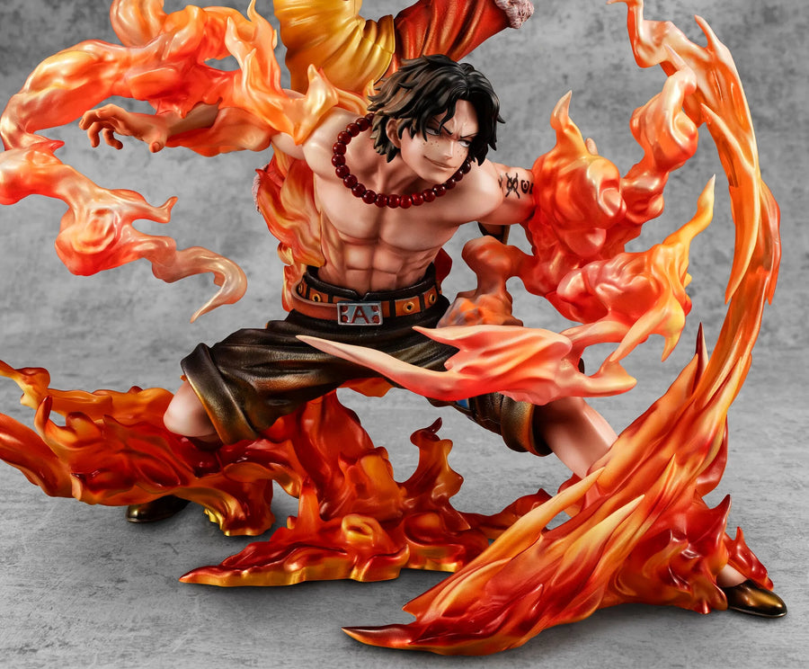 One Piece - Monkey D. Luffy - Portgas D. Ace - Portrait Of Pirates Maximum - Kyoudai no Kizuna, 20th LIMITED Ver. (MegaHouse) [Shop Exclusive]ㅤ – MegaHouse – ActionFigureBrasil