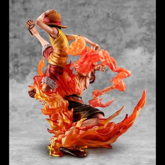 One Piece - Monkey D. Luffy - Portgas D. Ace - Portrait Of Pirates Maximum - Kyoudai no Kizuna, 20th LIMITED Ver. (MegaHouse) [Shop Exclusive]ㅤ – MegaHouse – ActionFigureBrasil