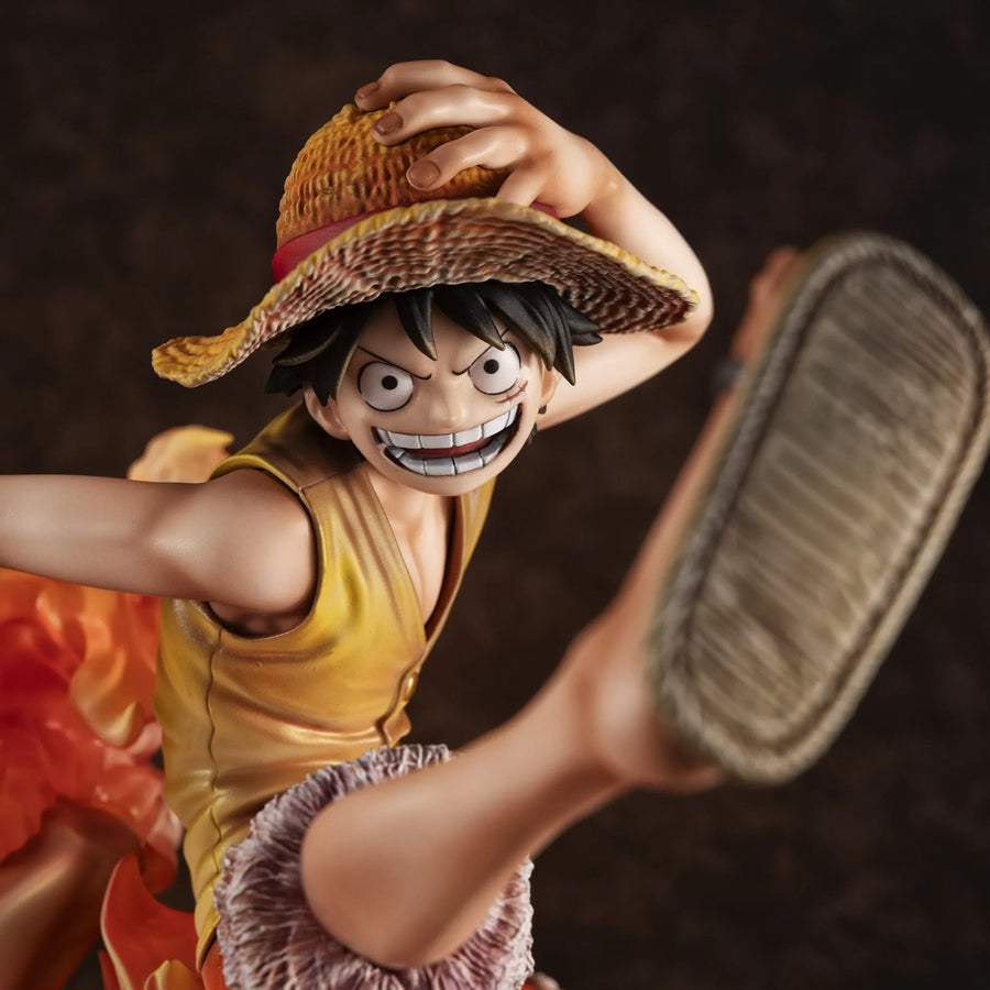 One Piece - Monkey D. Luffy - Portgas D. Ace - Portrait Of Pirates Maximum - Kyoudai no Kizuna, 20th LIMITED Ver. (MegaHouse) [Shop Exclusive]ㅤ – MegaHouse – ActionFigureBrasil