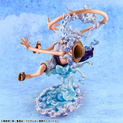 One Piece - Monkey D. Luffy - Portrait of Pirates "Evolutionary History" - Gear 5 (MegaHouse) [Shop Exclusive]ㅤ – MegaHouse – ActionFigureBrasil — detalhe do produto