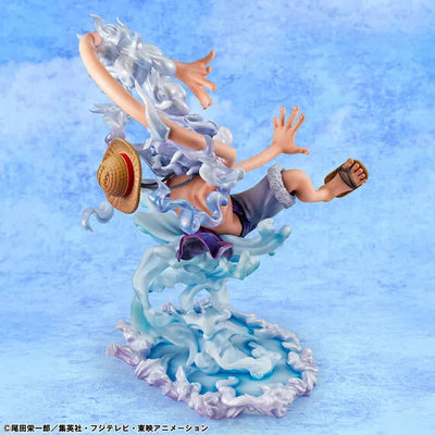 One Piece - Monkey D. Luffy - Portrait of Pirates "Evolutionary History" - Gear 5 (MegaHouse) [Shop Exclusive]ㅤ – MegaHouse – ActionFigureBrasil — ambientada