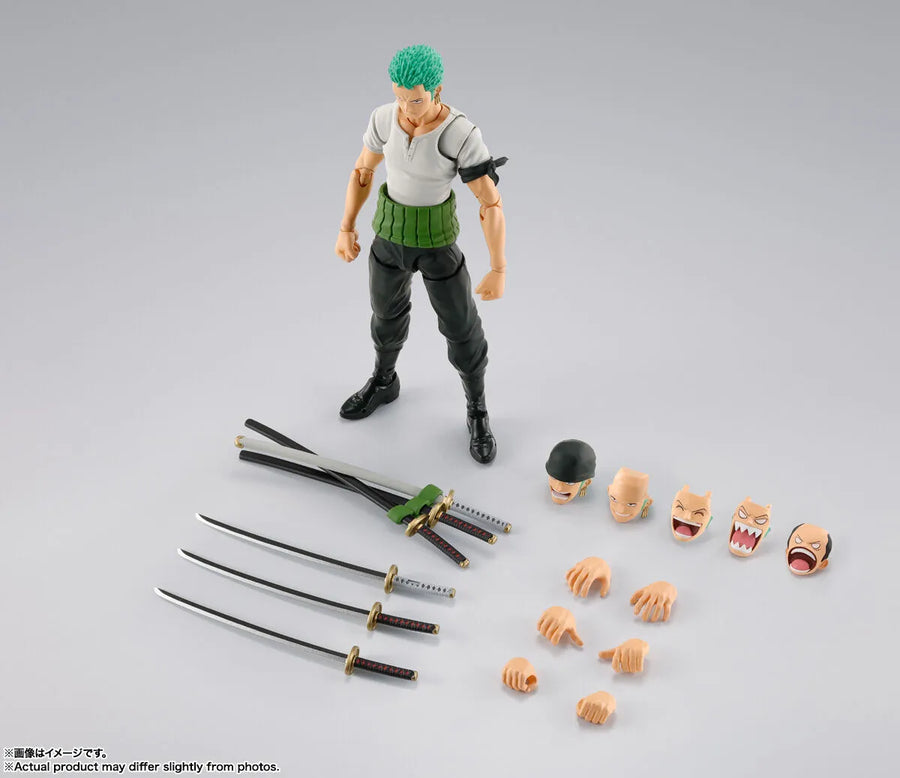 One Piece - Roronoa Zoro - S.H.Figuarts - Romance Dawn (Bandai Spirits)ㅤ – Bandai Spirits – ActionFigureBrasil