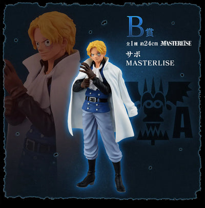 One Piece - Sabo - Ichiban Kuji One Piece Kakumei no Honoo - Masterlise - B Prize (Bandai Spirits)ㅤ – Bandai Spirits – ActionFigureBrasil — ângulo diferente