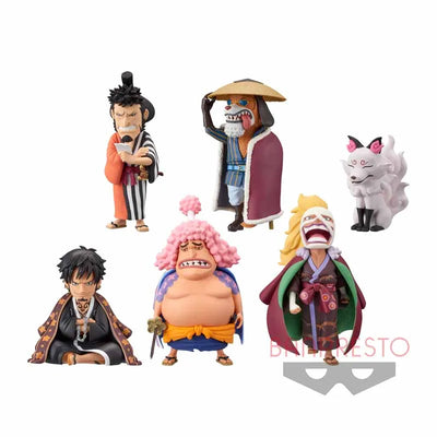 One Piece - Trafalgar Law - Killer - Onimaru - Ashura Doji - Kin'emon - Inuarashi - One Piece World Collectable Figure Wano Kuni 8 - World Collectable Figure - Set of 6 (Bandai Spirits, Banpresto)ㅤ – Banpresto – ActionFigureBrasil