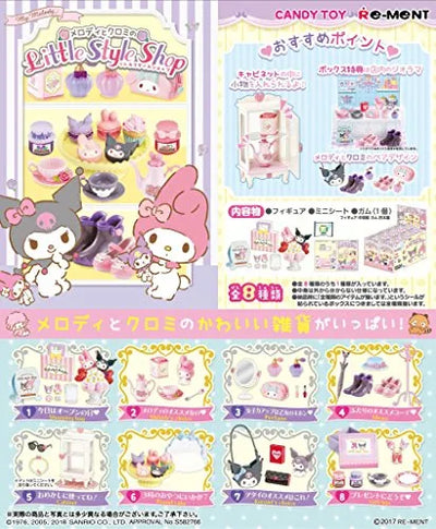 Onegai My Melody - Kuromi - My Melody - Melody and Kuromi's Little Style Shop - Miniature - 1 - Shopping Bag (Re-Ment)ㅤ – Re-Ment – ActionFigureBrasil