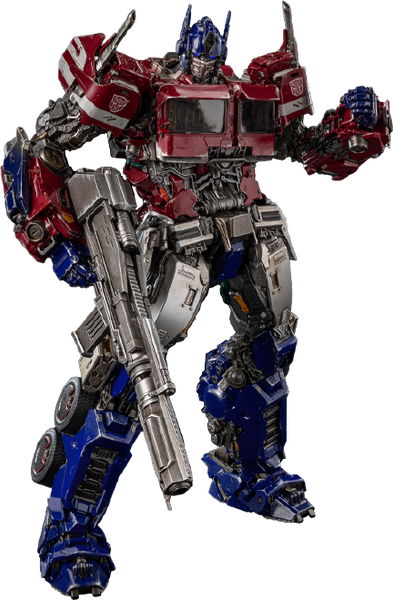 Optimus Prime (Cybertron Mode) DLX – Threezero – ActionFigure Brasil — com base expositora