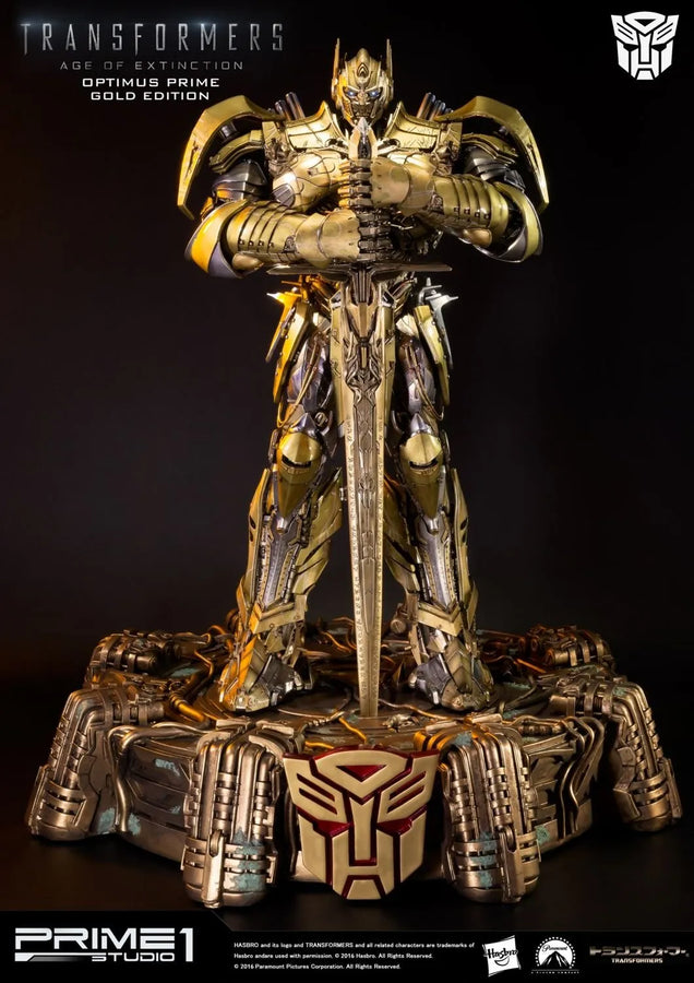 Optimus Prime (Gold Version) Transformers: Age of Extinction (Film) – Prime1Studio – ActionFigure Brasil