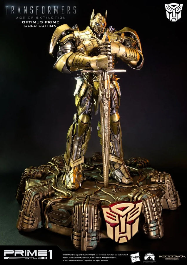 Optimus Prime (Gold Version) Transformers: Age of Extinction (Film) – Prime1Studio – ActionFigure Brasil