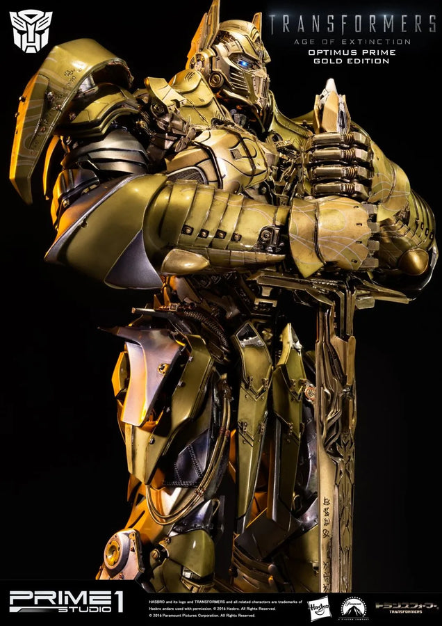 Optimus Prime (Gold Version) Transformers: Age of Extinction (Film) – Prime1Studio – ActionFigure Brasil