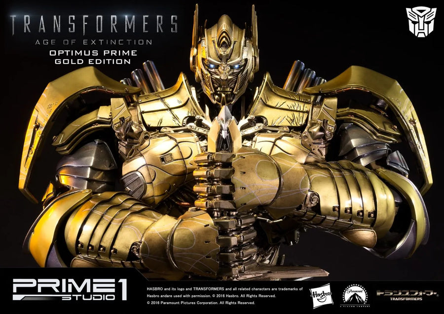 Optimus Prime (Gold Version) Transformers: Age of Extinction (Film) – Prime1Studio – ActionFigure Brasil