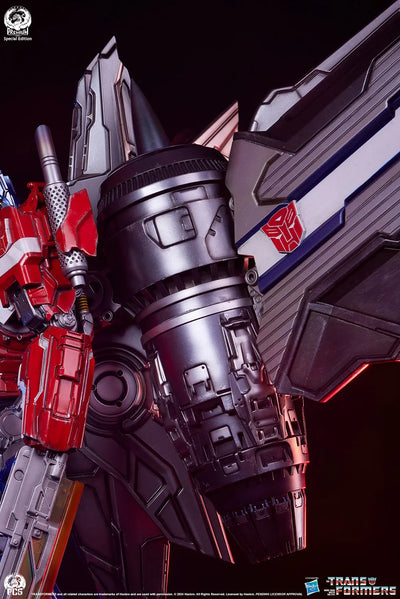 Optimus Prime (Jet Convoy Edition) - LIMITED EDITION: 200 (Jet Convoy) – PCS – ActionFigure Brasil — close
