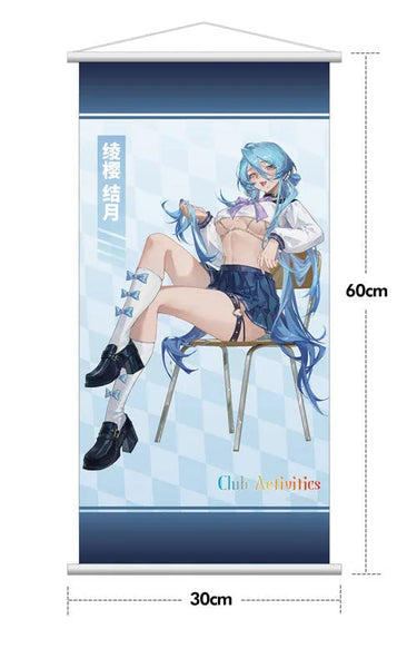 Original - Ayasakura Yuzuki - 1/7 - Deluxe Ver. with Tapestry (HOBBY SAKURA)ㅤ – Hobby Sakura – ActionFigureBrasil — com base expositora