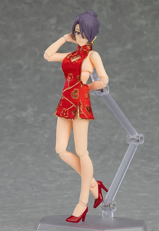 Original Character - Figma #569 - figma Styles - Mika - Mini Skirt Chinese Dress Outfit (Max Factory)ㅤ – Max Factory – ActionFigureBrasil