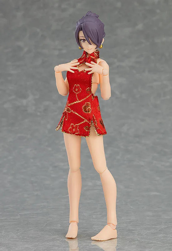 Original Character - Figma #569 - figma Styles - Mika - Mini Skirt Chinese Dress Outfit (Max Factory)ㅤ – Max Factory – ActionFigureBrasil