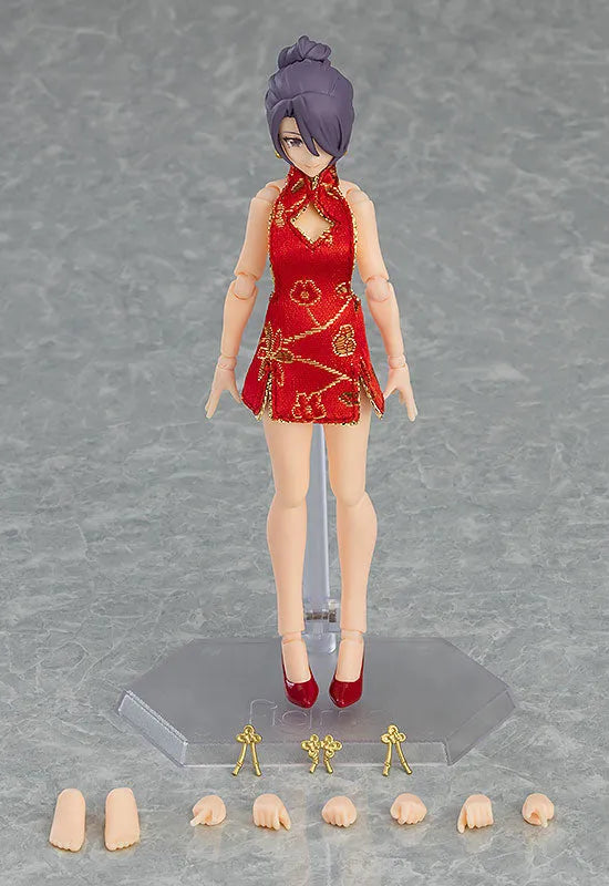 Original Character - Figma #569 - figma Styles - Mika - Mini Skirt Chinese Dress Outfit (Max Factory)ㅤ – Max Factory – ActionFigureBrasil