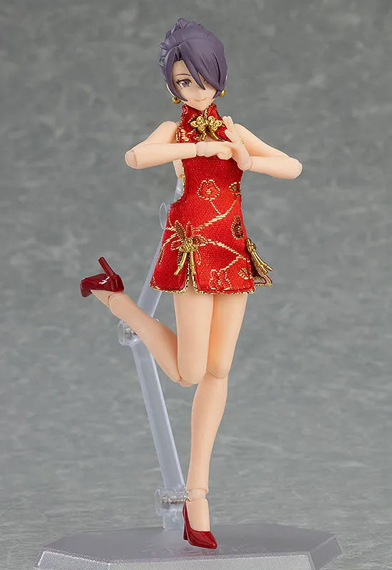 Original Character - Figma #569 - figma Styles - Mika - Mini Skirt Chinese Dress Outfit (Max Factory)ㅤ – Max Factory – ActionFigureBrasil