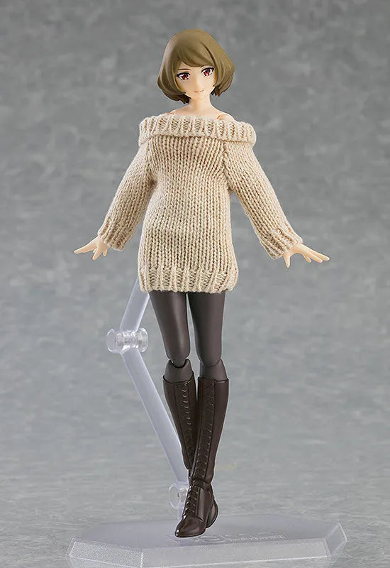 Original Character - Figma #574 - figma Styles - Chiaki - Off-the-Shoulder Sweater Dress (Max Factory)ㅤ – Max Factory – ActionFigureBrasil