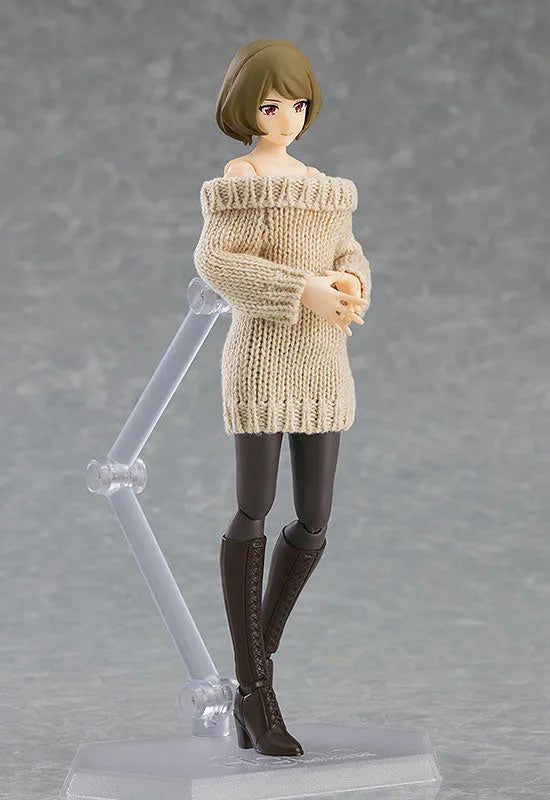 Original Character - Figma #574 - figma Styles - Chiaki - Off-the-Shoulder Sweater Dress (Max Factory)ㅤ – Max Factory – ActionFigureBrasil
