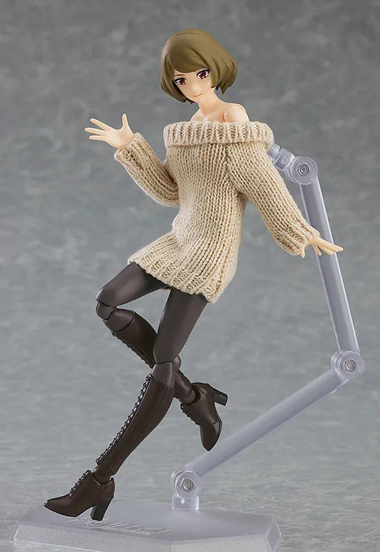 Original Character - Figma #574 - figma Styles - Chiaki - Off-the-Shoulder Sweater Dress (Max Factory)ㅤ – Max Factory – ActionFigureBrasil