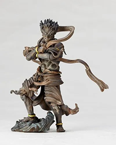 Original Character - KT Project KT-016 - Revoltech - Jinja Taishou - Wood ver. (Kaiyodo)ㅤ – Kaiyodo – ActionFigureBrasil