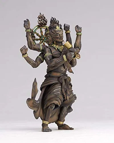 Original Character - KT Project KT-022 - Revoltech - Kongou Yasha Myouou - Wood ver. (Kaiyodo)ㅤ – Kaiyodo – ActionFigureBrasil