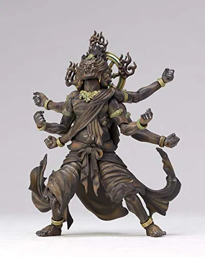 Original Character - KT Project KT-022 - Revoltech - Kongou Yasha Myouou - Wood ver. (Kaiyodo)ㅤ – Kaiyodo – ActionFigureBrasil