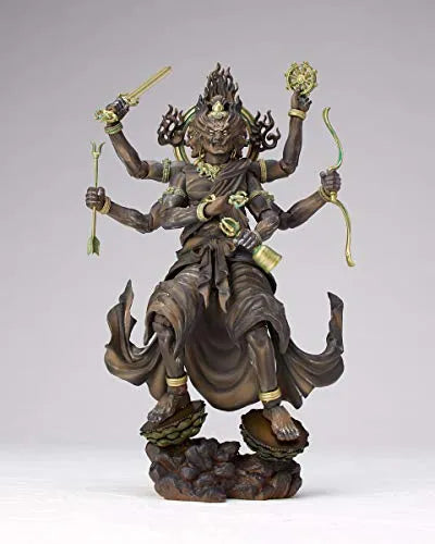 Original Character - KT Project KT-022 - Revoltech - Kongou Yasha Myouou - Wood ver. (Kaiyodo)ㅤ – Kaiyodo – ActionFigureBrasil