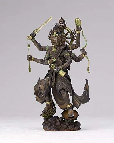 Original Character - KT Project KT-022 - Revoltech - Kongou Yasha Myouou - Wood ver. (Kaiyodo)ㅤ – Kaiyodo – ActionFigureBrasil