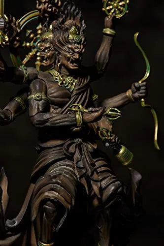 Original Character - KT Project KT-022 - Revoltech - Kongou Yasha Myouou - Wood ver. (Kaiyodo)ㅤ – Kaiyodo – ActionFigureBrasil