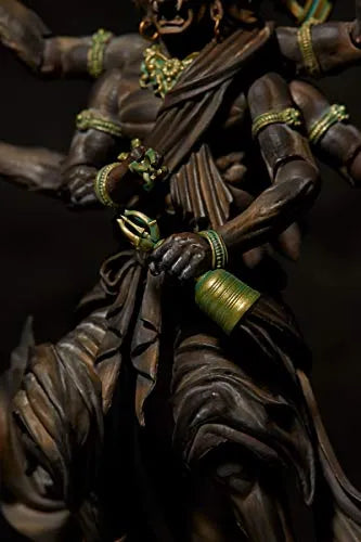 Original Character - KT Project KT-022 - Revoltech - Kongou Yasha Myouou - Wood ver. (Kaiyodo)ㅤ – Kaiyodo – ActionFigureBrasil — close