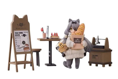 Original - DLC Series - Tea Time Cats - Customer Cat - Meow Town "Bread House" (Ribose)ㅤ – Ribose – ActionFigureBrasil