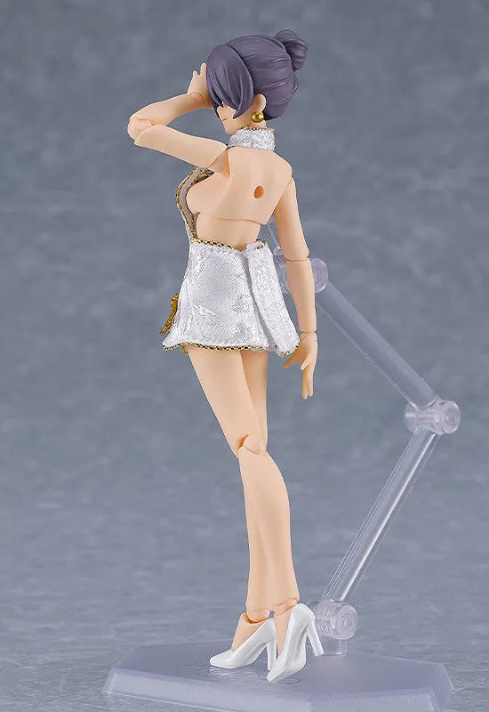 Original - Figma #569b - figma Styles - Mika - Mini Skirt Chinese Dress Outfit, White (Max Factory)ㅤ – Max Factory – ActionFigureBrasil