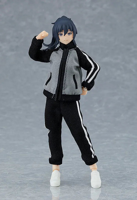 Original - Figma #601 - figma Styles - Makoto - with Tracksuit + Tracksuit Skirt Outfit (Max Factory)ㅤ – Max Factory – ActionFigureBrasil