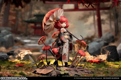 Original - Mushroom Girls Series (No.6) - Marasmius Haematocephalus - 1/1 (Merry Goods, Reverse Studio)ㅤ – Reverse Studio – ActionFigureBrasil — com base expositora