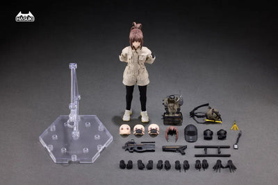 Original - pocket art Series (PA006) - Security Hiyo Reizei - 1/12 (Hasuki)ㅤ – HASUKI – ActionFigureBrasil — com base expositora