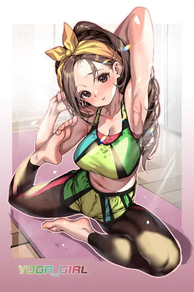 Original - Yoga Girl - 1/7 - With Shikishi (Hobby Sakura)ㅤ – Hobby Sakura – ActionFigureBrasil — ângulo diferente