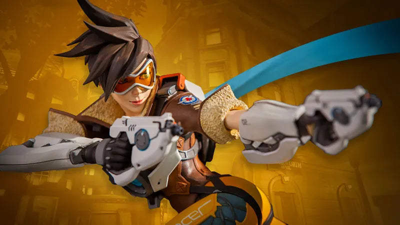 Overwatch - Tracer Lena Oxton 12 Inch Statueㅤ – Blizzard Entertainment – ActionFigureBrasil