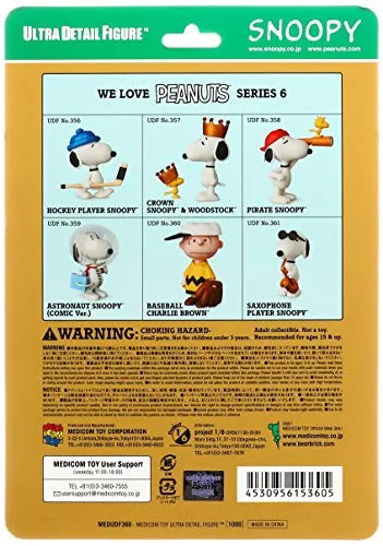 Peanuts - Charlie Brown - Ultra Detail Figure 360 - Baseball (Medicom Toy)ㅤ – Medicom Toy – ActionFigureBrasil
