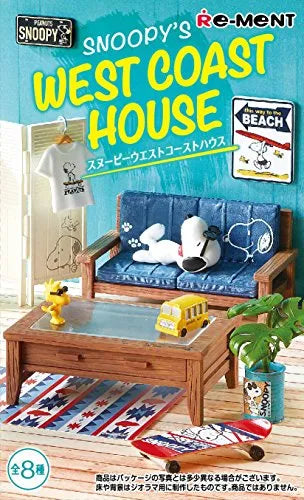 Peanuts - Snoopy - Candy Toy - Snoopy`s West Coast House - 1 - On the Skateboard (Re-Ment)ㅤ – Re-Ment – ActionFigureBrasil
