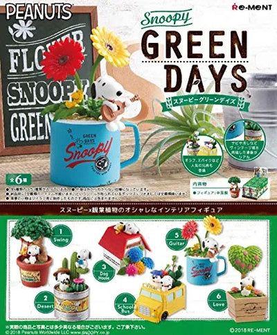 Peanuts - Snoopy - Woodstock - Candy Toy - Snoopy Green Days - 1 - Swing (Re-Ment)ㅤ – Re-Ment – ActionFigureBrasil