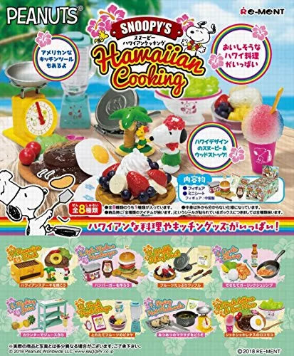 Peanuts - Snoopy - Woodstock - Candy Toy - Snoopy's Hawaiian Cooking - 1 - Hawaiian Steak (Re-Ment)ㅤ – Re-Ment – ActionFigureBrasil