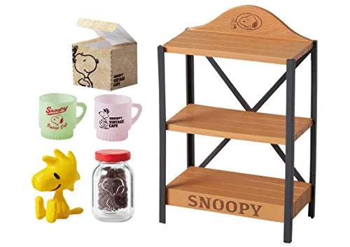 Peanuts - Snoopy - Woodstock - Snoopy Vintage Cafe - 1 - Hamburger Plate (Re-Ment)ㅤ – Re-Ment – ActionFigureBrasil